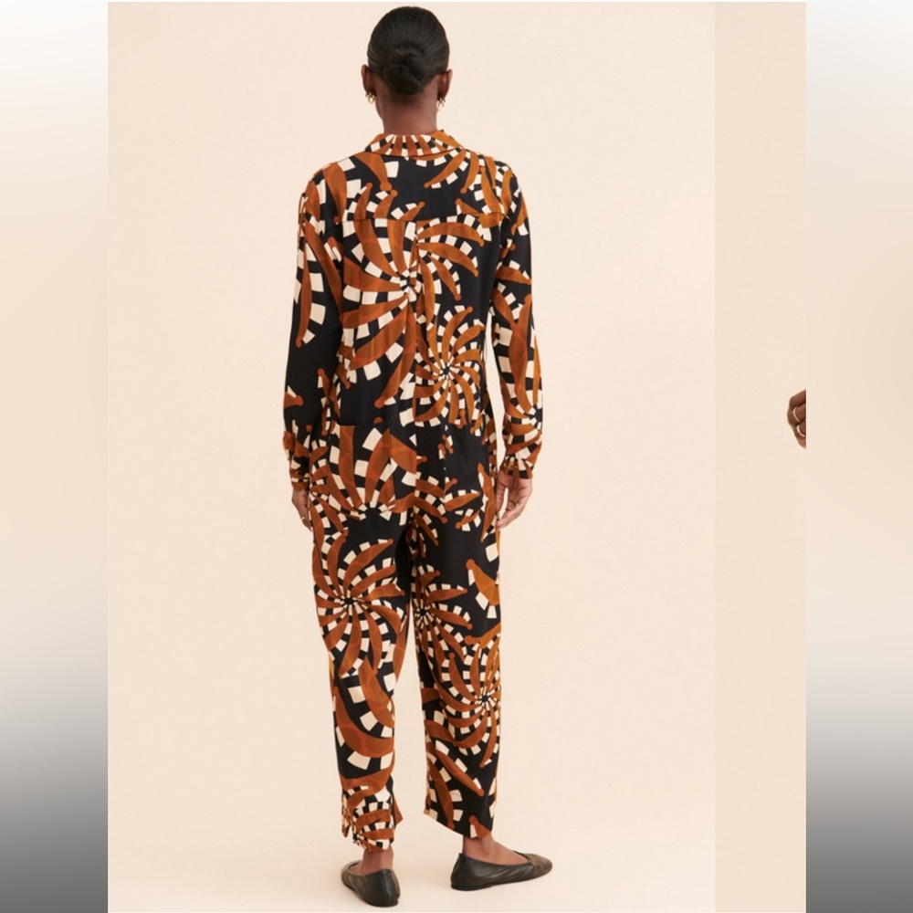FARM Rio Bananada Jumpsuit in Black and Tan - Picture 2 of 11
